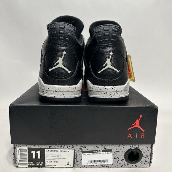 Nike Shoes Air Jordan 4 Retro Men\'s LS “Black Oreo” 2024